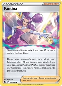 Fantina 157/196 Lost Origin Reverse Holo Pokémon card
