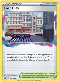 Lost City 161/196 Lost Origin Reverse Holo Pokémon card