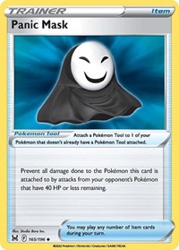 Panic Mask 165/196 Lost Origin Reverse Holo Pokémon card
