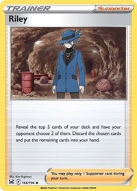 Riley 166/196 Lost Origin Reverse Holo Pokémon card