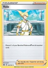 Volo 169/196 Lost Origin Reverse Holo Pokémon card