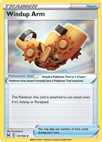 Windup Arm 170/196 Lost Origin Reverse Holo Pokémon card