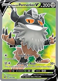 Galarian Perrserker V Full Art 183/196