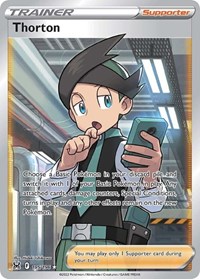 Thorton Full Art 195/196 Lost Origin Pokémon card