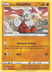 Hisuian Growlithe (Cosmos Holo) 070/189