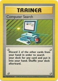 Computer Search 071/102 Base Set Pokémon card