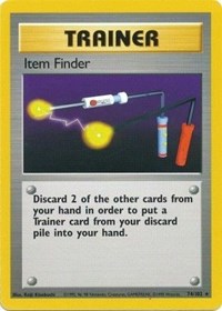 Item Finder 074/102 Base Set Pokémon card