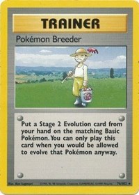 Pokemon Breeder 076/102 Base Set Pokémon card