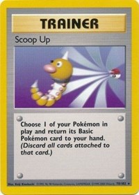 Scoop Up 078/102 Base Set Pokémon card