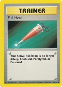 Full Heal 082/102 Base Set Pokémon card