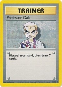 Professor Oak 088/102 Base Set Pokémon card