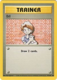 Bill 091/102 Base Set Pokémon card