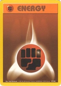 Fighting Energy 097/102 Base Set Pokémon card