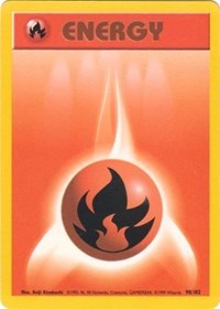 Fire Energy 098/102 Base Set Pokémon card