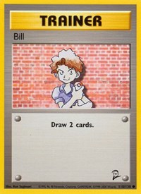 Bill 118/130 Base Set 2 Pokémon card