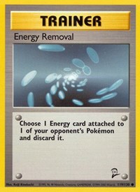 Energy Removal 119/130 Base Set 2 Pokémon card