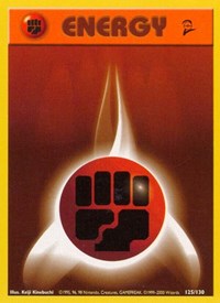 Fighting Energy 125/130 Base Set 2 Pokémon card