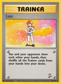 Lass 104/130 Base Set 2 Pokémon card