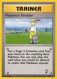 Pokemon Breeder 105/130 Base Set 2 Pokémon card