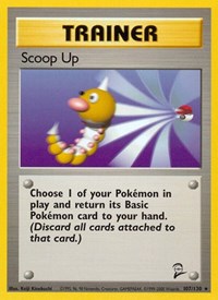 Scoop Up 107/130 Base Set 2 Pokémon card