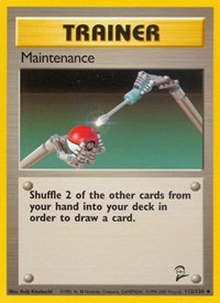 Maintenance 112/130 Base Set 2 Pokémon card