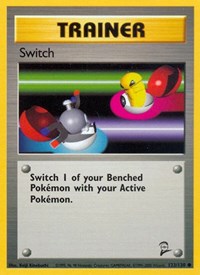 Switch 123/130 Base Set 2 Pokémon card