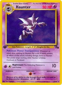 Haunter 21/62 · 1st Edition