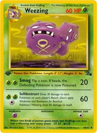 Weezing 45/62 · 1st Edition
