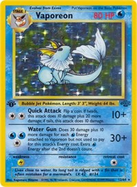 Vaporeon 12/64 · 1st Edition