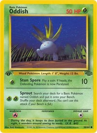 Oddish 58/64 · 1st Edition