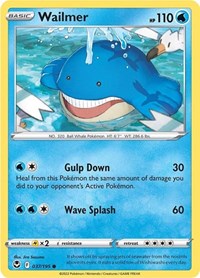 Wailmer 037/195 · Reverse Holo