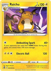 Raichu 050/195 · Reverse Holo