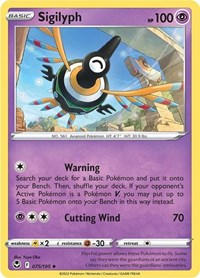 Sigilyph 075/195 · Reverse Holo