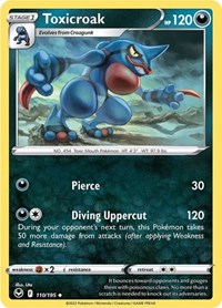 Toxicroak 110/195 · Reverse Holo