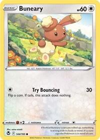 Buneary 144/195 · Reverse Holo
