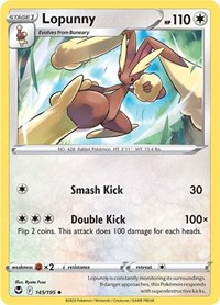 Lopunny 145/195 · Reverse Holo