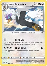 Hisuian Braviary 149/195 · Reverse Holo