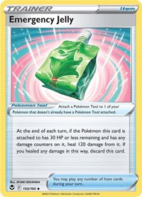 Emergency Jelly 155/195 Silver Tempest Reverse Holo Pokémon card