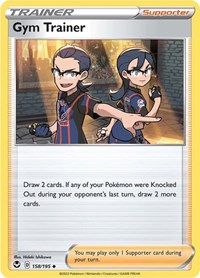 Gym Trainer 158/195 Silver Tempest Reverse Holo Pokémon card