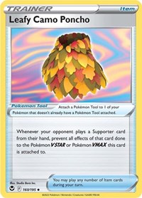 Leafy Camo Poncho 160/195 Silver Tempest Reverse Holo Pokémon card