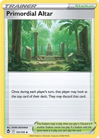 Primordial Altar 161/195 Silver Tempest Reverse Holo Pokémon card