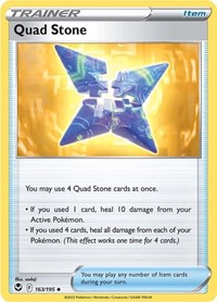 Quad Stone 163/195 Silver Tempest Reverse Holo Pokémon card