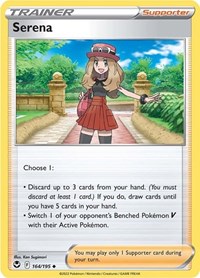 Serena 164/195 Silver Tempest Reverse Holo Pokémon card