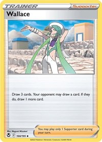 Wallace 166/195 Silver Tempest Reverse Holo Pokémon card