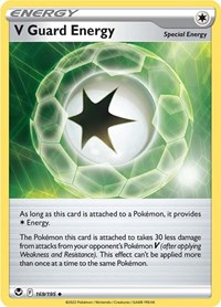 V Guard Energy 169/195 Silver Tempest Reverse Holo Pokémon card