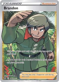 Brandon Full Art 188/195 Silver Tempest Pokémon card