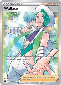 Wallace Full Art 194/195 Silver Tempest Pokémon card