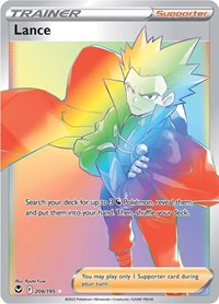 Lance Secret 206/195 Silver Tempest Pokémon card