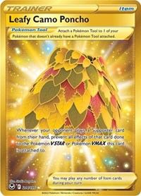 Leafy Camo Poncho Secret 214/195 Silver Tempest Pokémon card