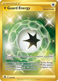 V Guard Energy Secret 215/195 Silver Tempest Pokémon card